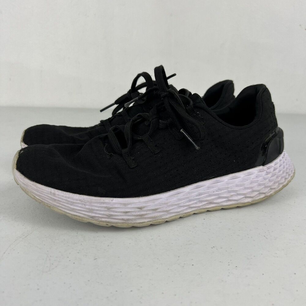 Nobull Womens Size 8 Black White Ripstop Runner Sneakers Stretch Pull On